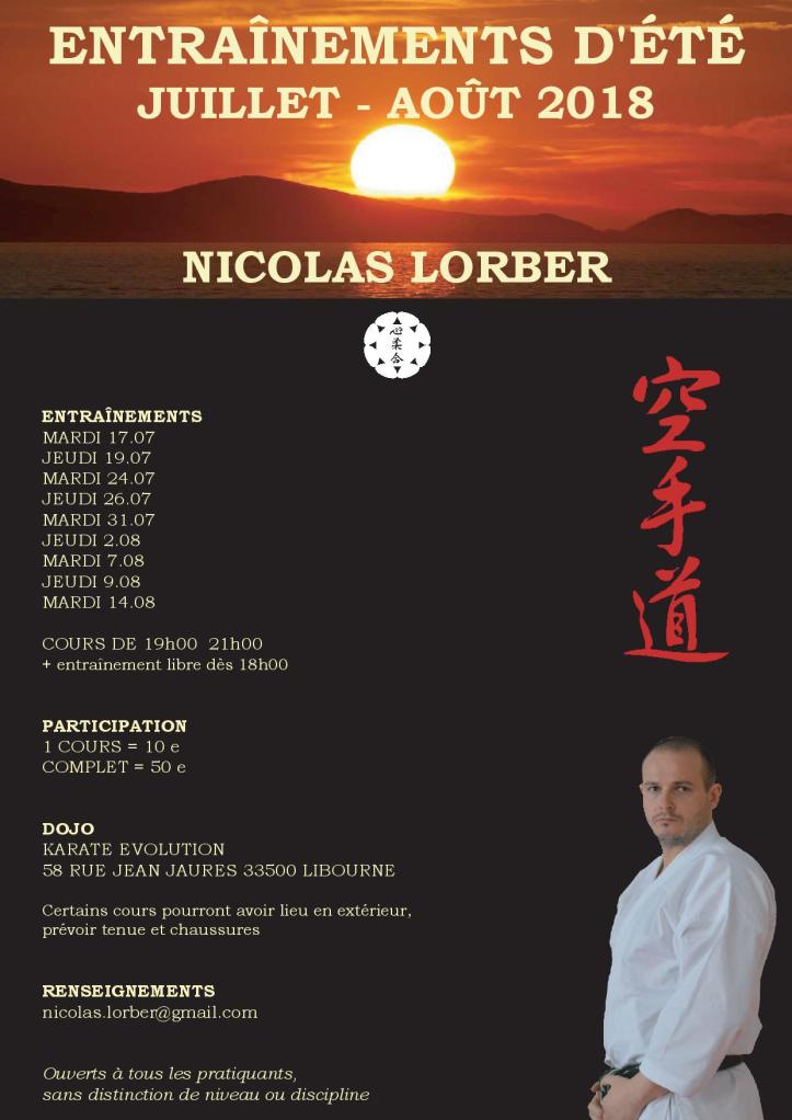 Entrainements été 2018